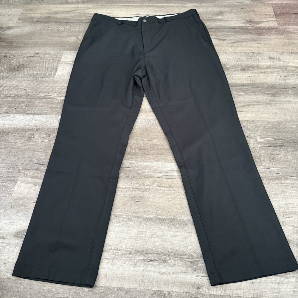 Callaway Golf Pants Mens Size 42x32 Black Flat Front Straight Leg
